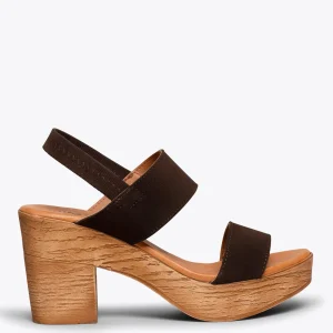 Sandalias De Tacón<miMaO Plataforma Sandalias De Plataforma Cafe Con Tiras