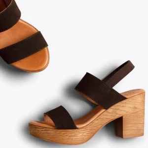 Sandalias De Tacón<miMaO Plataforma Sandalias De Plataforma Cafe Con Tiras