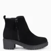 Botines De Mujer<miMaO Pop - Botin De Piel Negro Hidrofugo
