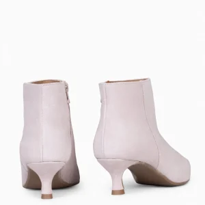 Botines De Mujer<miMaO Royal - Botines Tacón Bajo Nude Serraje