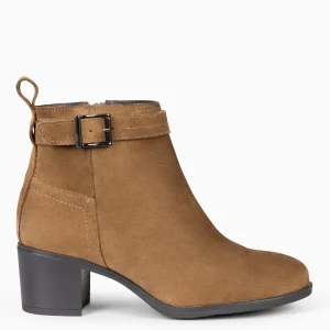 Botines De Mujer<miMaO Seattle - Botines Serraje Mujer En Color Camel