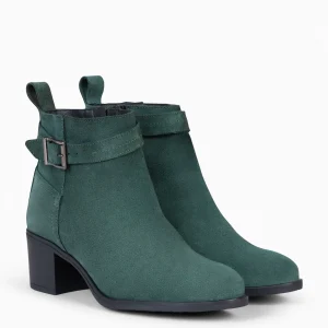 Botines De Mujer<miMaO Seattle - Botines Serraje Mujer En Color Verde