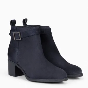 Botines De Mujer<miMaO Seattle - Botines Serraje Mujer En Color Marino