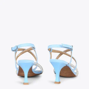 Sandalias De Tacón<miMaO Shiny - Sandalias De Tiras Brillantes Azul