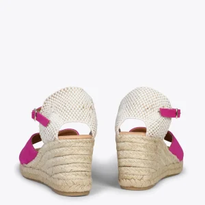 Esparto Y Alpargatas<miMaO Sitges – Cunas De Esparto Con Pala Doble Fucsia