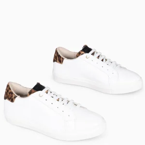 Deportivas<miMaO Sneaker - Zapatillas Casual De Mujer Blanco Leopardo