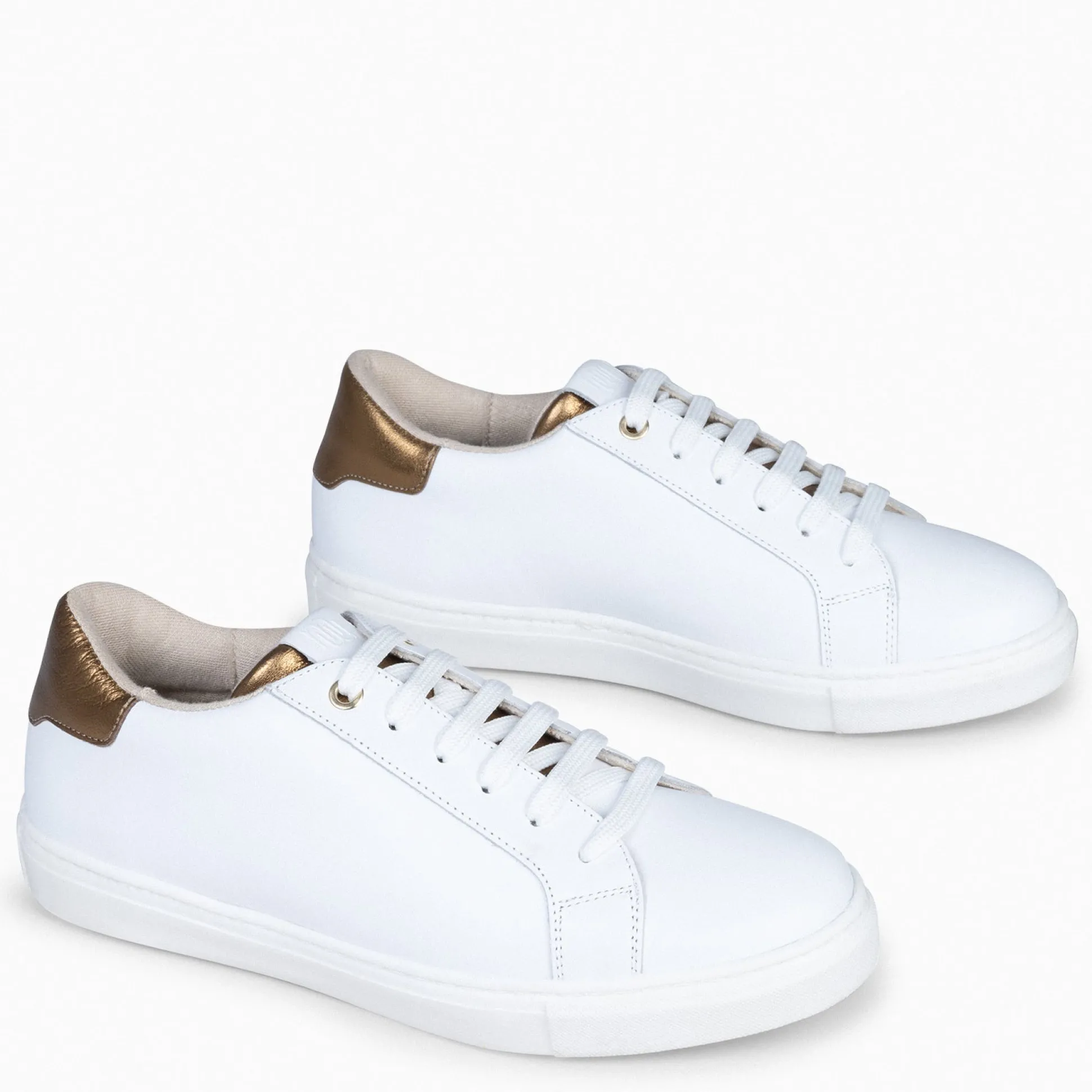 sneaker__zapatillas_casua_1.webp Deportivas<miMaO Sneaker - Zapatillas Casual De Mujer Blanco Bronce