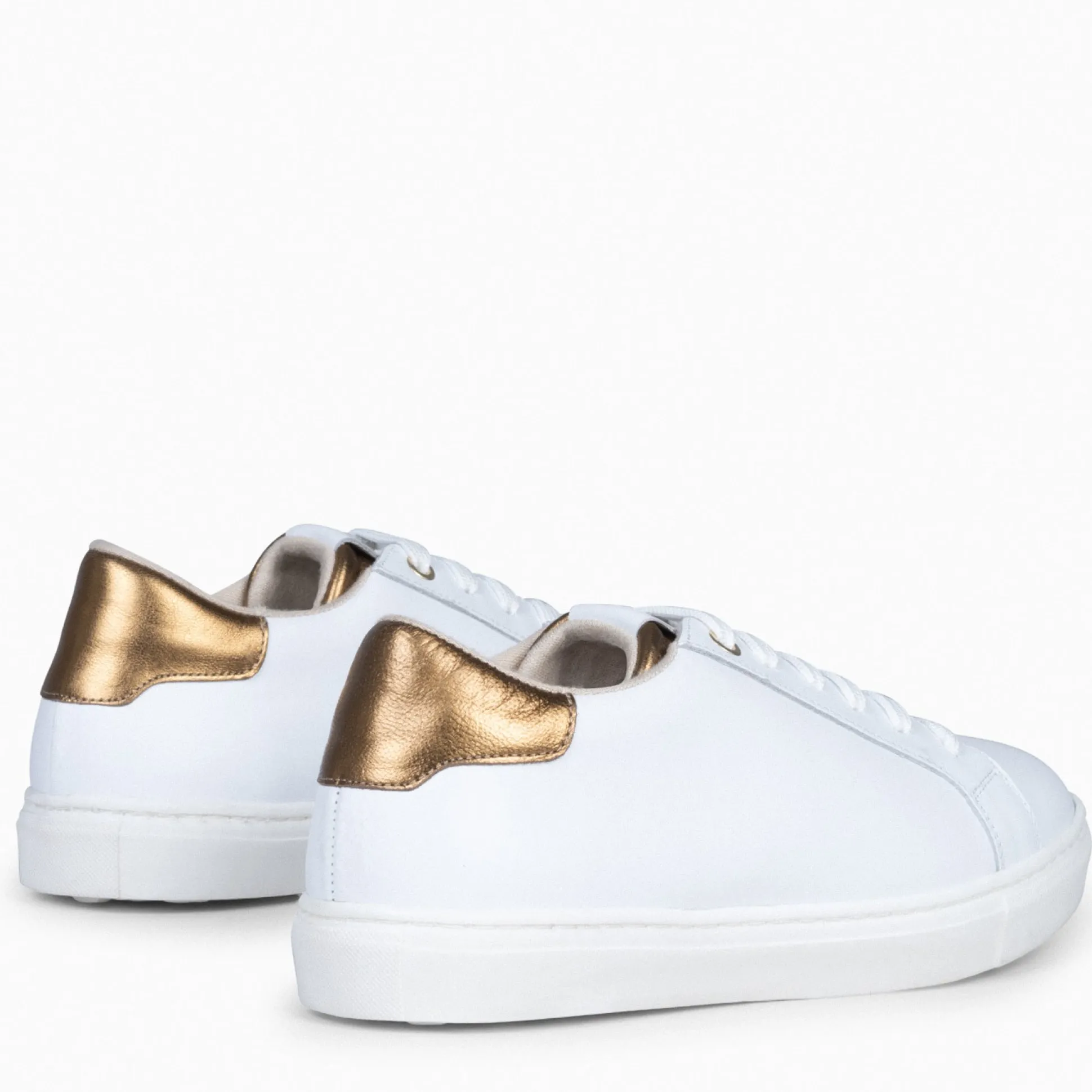 sneaker__zapatillas_casua_2.webp Deportivas<miMaO Sneaker - Zapatillas Casual De Mujer Blanco Bronce