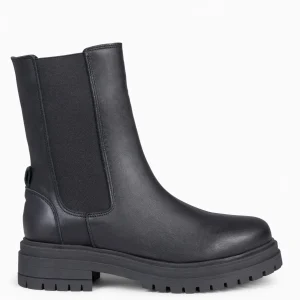 Botines De Mujer<miMaO Stamford - Botines Chelsea Negros Con Plataforma Track