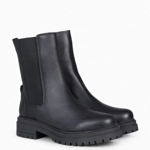 Botines De Mujer<miMaO Stamford - Botines Chelsea Negros Con Plataforma Track