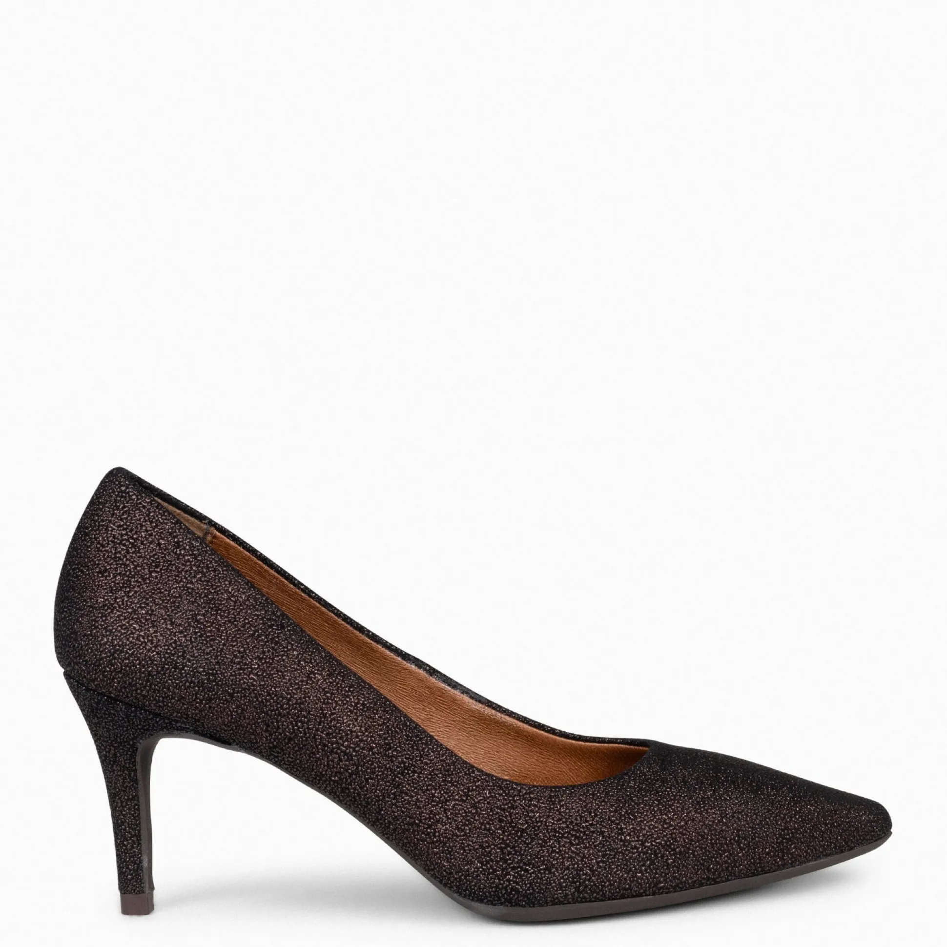 stiletto_bright__zapatos__0-2.webp Zapatos De Fiesta<miMaO Stiletto Bright - Zapatos De Tacón De Aguja Con Textura De Grano Brillante Marron