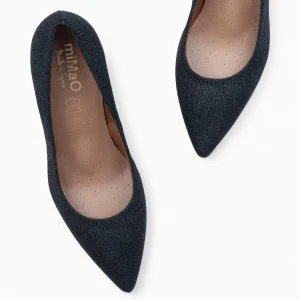 Zapatos De Fiesta<miMaO Stiletto Bright - Zapatos De Tacón De Aguja Con Textura De Grano Brillante Negro