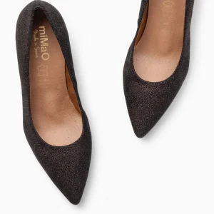 Zapatos De Fiesta<miMaO Stiletto Bright - Zapatos De Tacón De Aguja Con Textura De Grano Brillante Marron