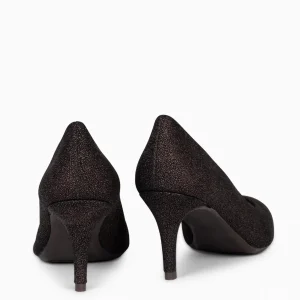 Zapatos De Fiesta<miMaO Stiletto Bright - Zapatos De Tacón De Aguja Con Textura De Grano Brillante Marron