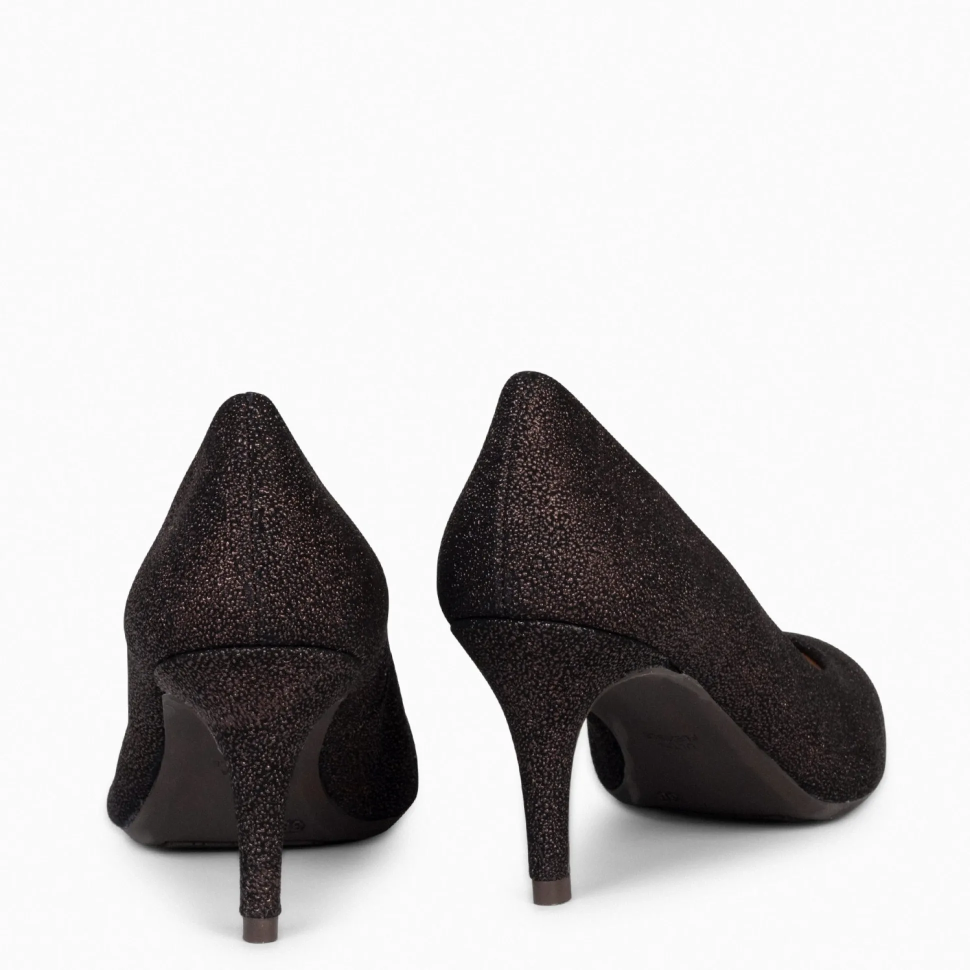 stiletto_bright__zapatos__3-2.webp Zapatos De Fiesta<miMaO Stiletto Bright - Zapatos De Tacón De Aguja Con Textura De Grano Brillante Marron