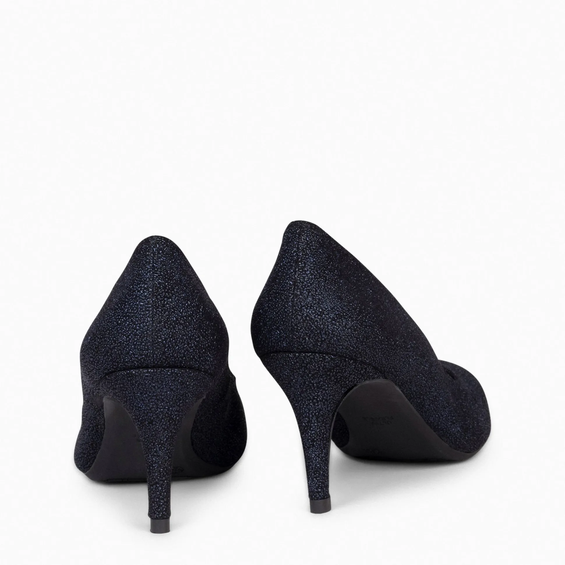 stiletto_bright__zapatos__3.webp Zapatos De Fiesta<miMaO Stiletto Bright - Zapatos De Tacón De Aguja Con Textura De Grano Brillante Marino