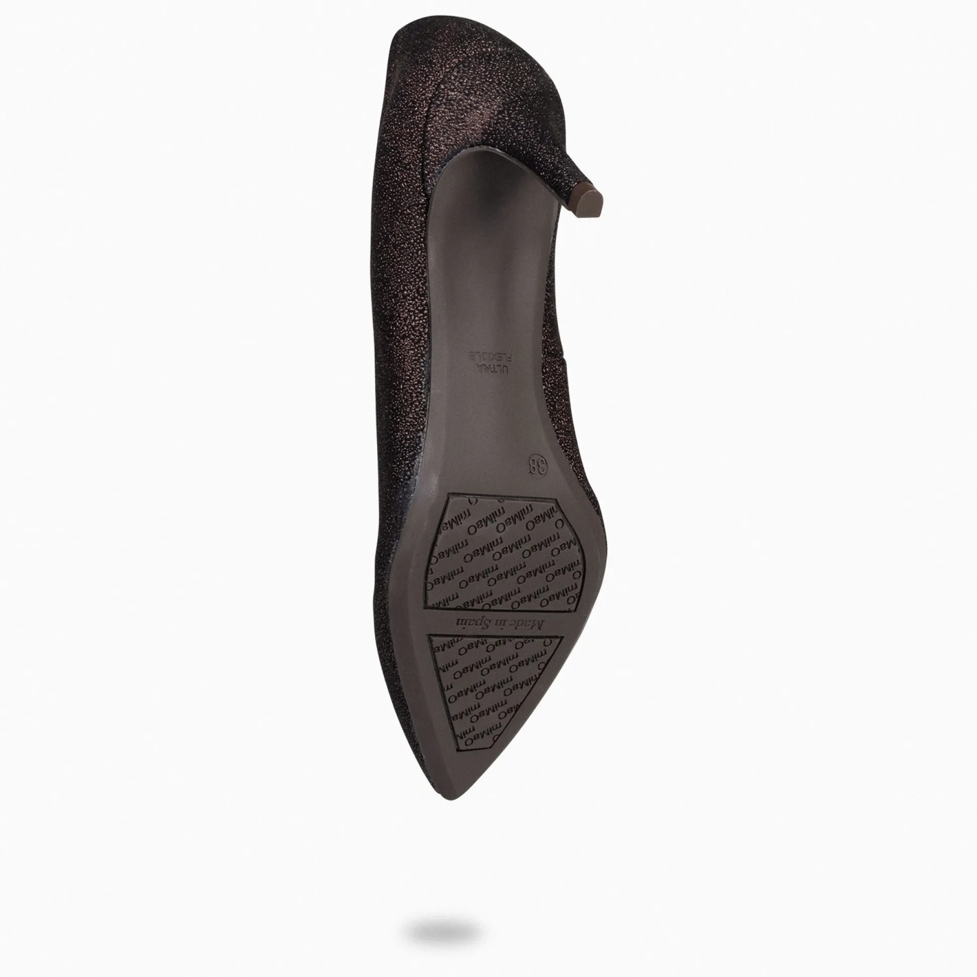 stiletto_bright__zapatos__4-2.webp Zapatos De Fiesta<miMaO Stiletto Bright - Zapatos De Tacón De Aguja Con Textura De Grano Brillante Marron