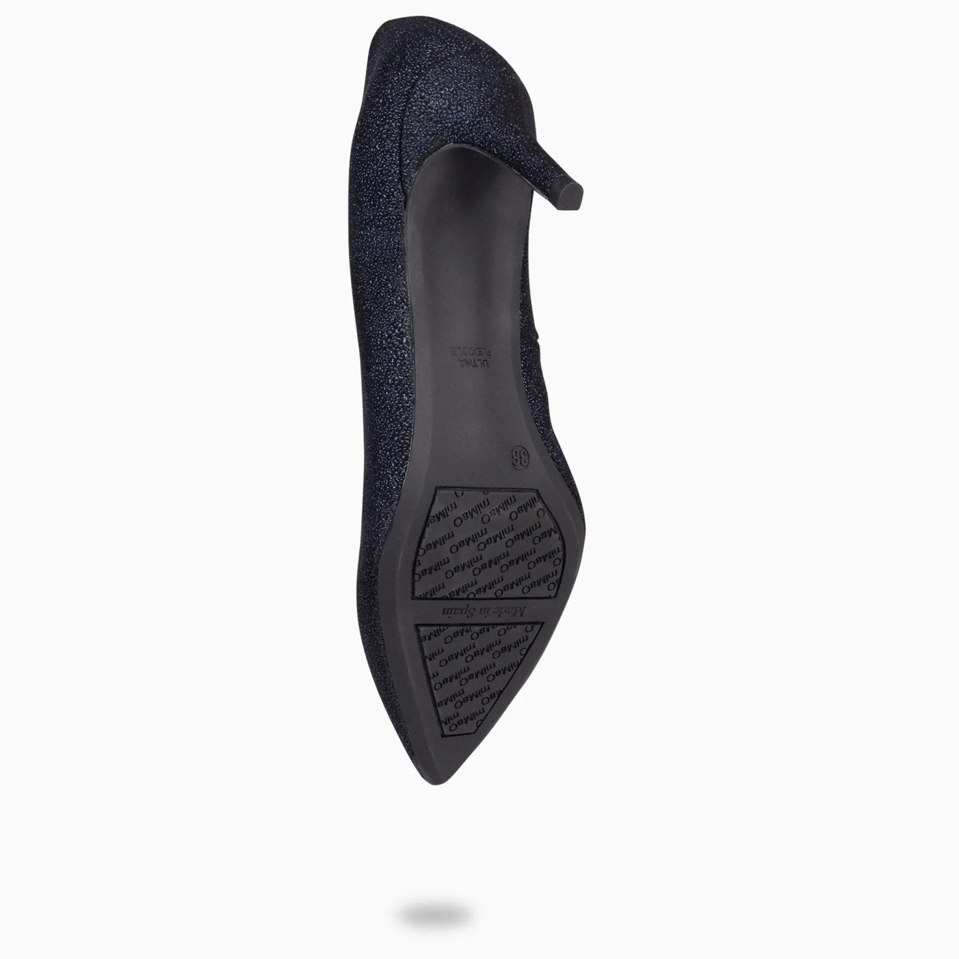 stiletto_bright__zapatos__4.webp Zapatos De Fiesta<miMaO Stiletto Bright - Zapatos De Tacón De Aguja Con Textura De Grano Brillante Marino