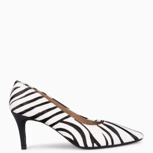 Zapatos De Fiesta<miMaO Stiletto Wild - Zapatos De Tacón De Aguja Con Animal Print Cebra Blanco