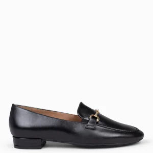 Mocasines Y Blucher<miMaO Style - Mocasines Con Detalle Metalizado Negro