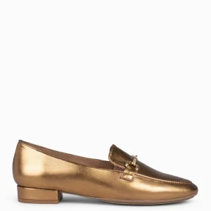 Mocasines Y Blucher<miMaO Style - Mocasines Con Detalle Metalizado Bronce