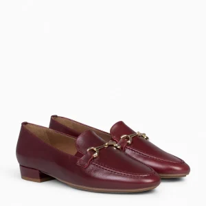 Mocasines Y Blucher<miMaO Style - Mocasines Con Detalle Metalizado Burdeos