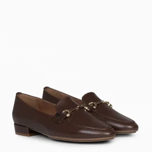 Mocasines Y Blucher<miMaO Style - Mocasines Con Detalle Metalizado Cafe