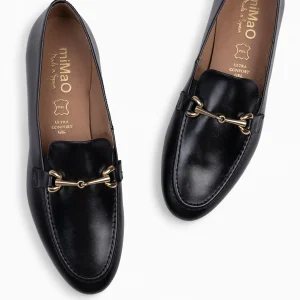 Mocasines Y Blucher<miMaO Style - Mocasines Con Detalle Metalizado Negro