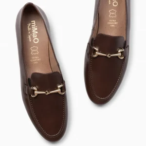 Mocasines Y Blucher<miMaO Style - Mocasines Con Detalle Metalizado Cafe