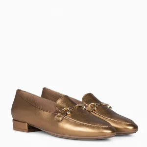 Mocasines Y Blucher<miMaO Style - Mocasines Con Detalle Metalizado Bronce
