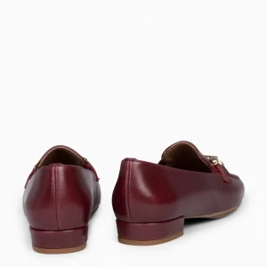 Mocasines Y Blucher<miMaO Style - Mocasines Con Detalle Metalizado Burdeos