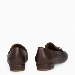Mocasines Y Blucher<miMaO Style - Mocasines Con Detalle Metalizado Cafe