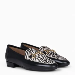 Mocasines Y Blucher<miMaO Style Wild - Mocasines De Mujer Con Estampado Cebra