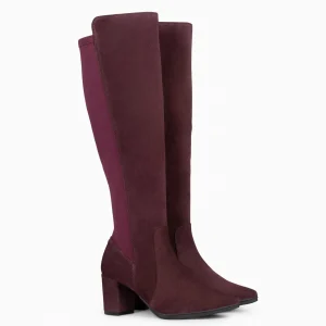 Botas<miMaO Sunset – Botas De Tacón Elasticas Burdeos