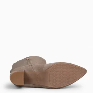 Botas<miMaO Sunset – Botas De Tacón Elasticas Taupe