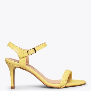 Sandalias De Tacón<miMaO Sunset Sandalias Amarillas De Tacón De Aguja Elegantes
