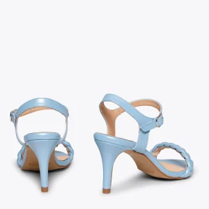 Sandalias De Tacón<miMaO Sunset Sandalias Azules De Tacón De Aguja Elegantes