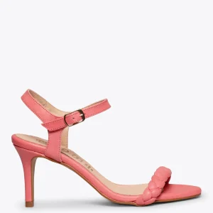 Sandalias De Tacón<miMaO Sunset Sandalias Rosas De Tacón De Aguja Elegantes