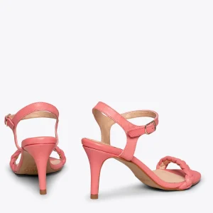 Sandalias De Tacón<miMaO Sunset Sandalias Rosas De Tacón De Aguja Elegantes