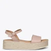 Esparto Y Alpargatas<miMaO Tarifa Sandalias Con Plataforma De Esparto Nude