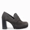 Mocasines Y Blucher<miMaO Trend – Mocasin Con Tacón Y Plataforma Gris
