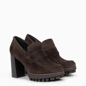 Mocasines Y Blucher<miMaO Trend – Mocasin Con Tacón Y Plataforma Marron