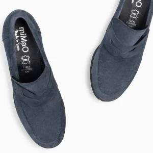 Mocasines Y Blucher<miMaO Trend – Mocasin Con Tacón Y Plataforma Azul