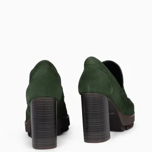Mocasines Y Blucher<miMaO Trend – Mocasin Con Tacón Y Plataforma Verde