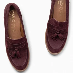 Mocasines Y Blucher<miMaO Trend S - Mocasin De Serraje Con Borla Burdeos