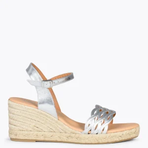 Esparto Y Alpargatas<miMaO Trenza – Cunas De Esparto Natural Trenzadas Plata