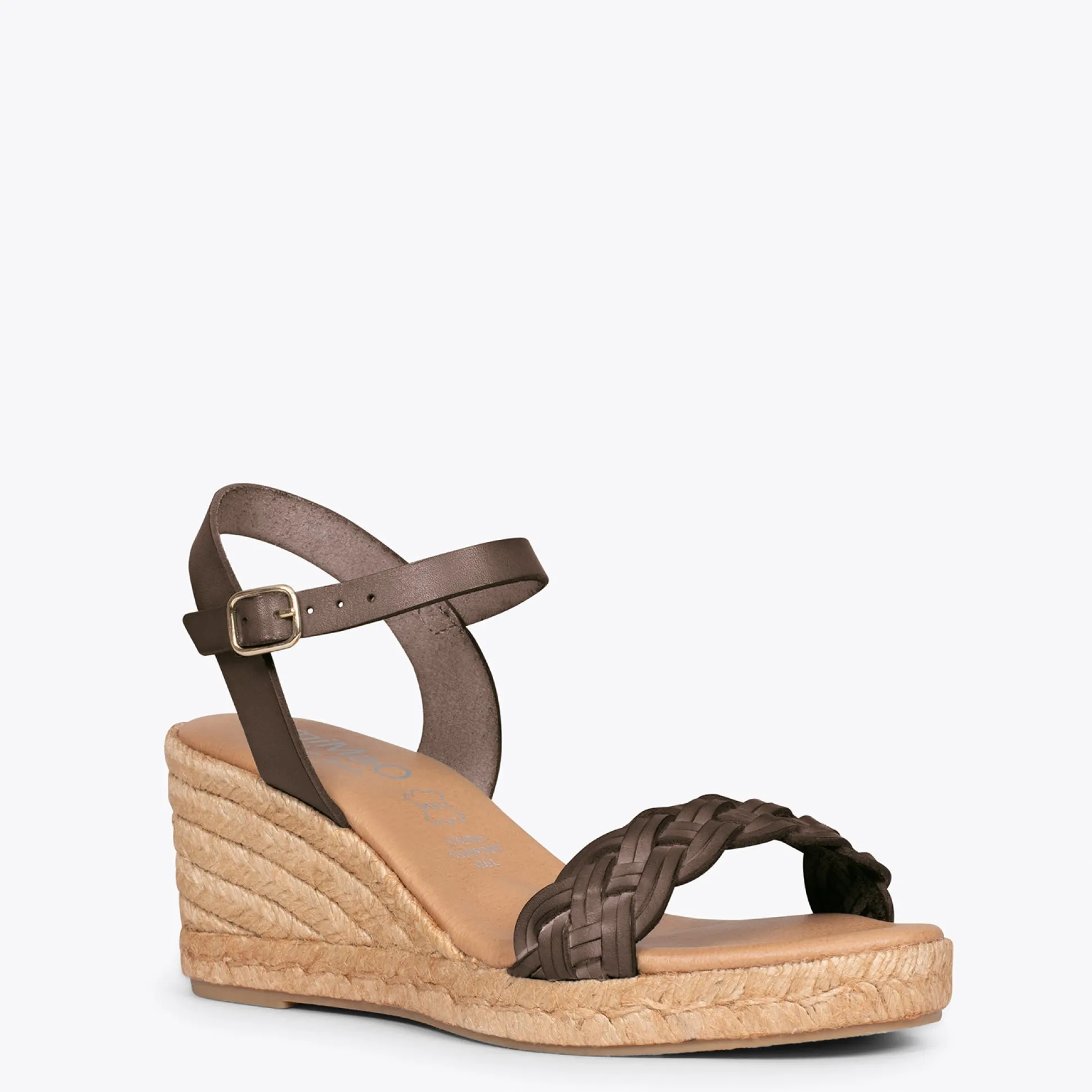 trenza_cunas_de_esparto_c_1.webp Esparto Y Alpargatas<miMaO Trenza Cunas De Esparto Con Tira Trenzada Taupe