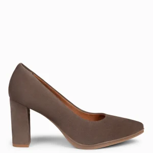 Urban Zapatos De Tacón<miMaO Urban – Zapatos De Tacón Alto De Ante Marron