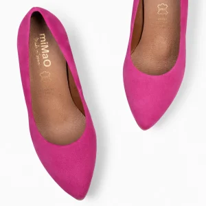 Urban Zapatos De Tacón<miMaO Urban – Zapatos De Tacón Alto De Ante Fucsia