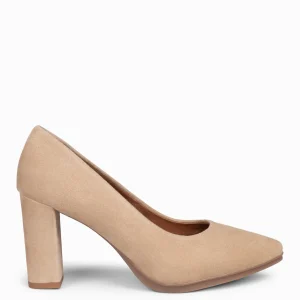 Urban Zapatos De Tacón<miMaO Urban – Zapatos De Tacón Alto De Ante Beige
